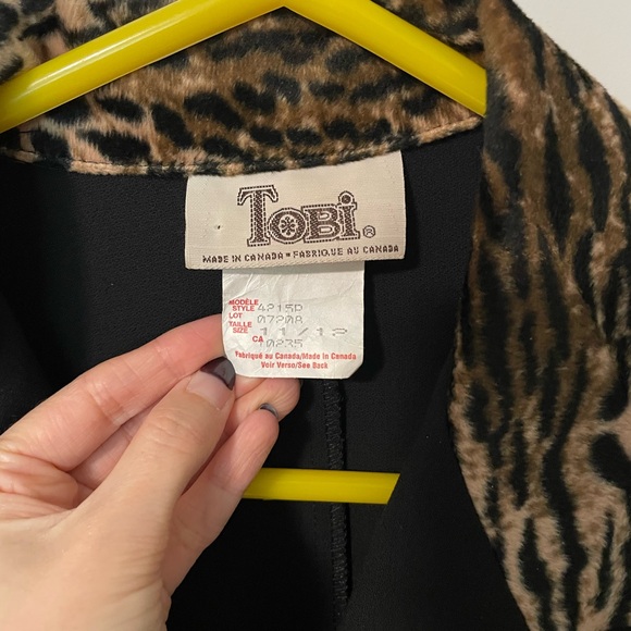 Vintage 90s leopard print jacket 11/12 - Picture 4 of 5